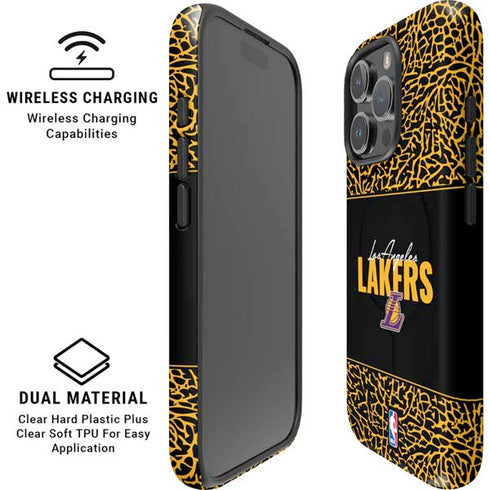NBA Los Angeles Lakers Elephant Print iPhone 16 Pro Magsafe Impact Case